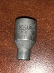 Vintage Snap-on Tools Usa 1/4" Drive 3/16" Shallow 6pt Socket Tm-6-e. Fixed Price $15.00.