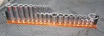 10" Magnetic Matco Macmrl100 1/4" Dr Socket Tray W/ 2 End Locks + 18 Sockets 6. Fixed Price $30.00.