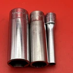 3 Pc, Snap On 1/ 4 Drive Sockets Stm18, Stmm14 & Stm6. Fixed Price $44.99.