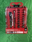 20-piece Craftsman Polished Chrome Mechanics Tool Set 1/4 Inch Drive New!!. Fixed Price $25.00.