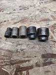 Husky Pro 3/8 Drive 12 Point Impact Shallow Socket Set 3/8-7/8 In 5pc Used China. Fixed Price $12.99.