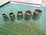 Lot Of 5 Cat Sockets, New All Drive, Standard Sockets 12 Pt, 1 # 1s-0259. Fixed Price $89.99.