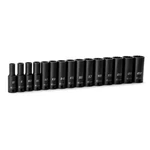 Capri Tools 3/8 In. Drive Deep Impact Socket Set, 12-point, Metric, 15-piece. Fixed Price $49.99.