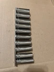 Cat/ Snap-on Usa 1/2 Drive 10 Piece 12 Point Deep Socket Chrome Metric 16-26mm. Fixed Price $250.00.