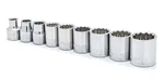 Crescent Socket Set 9 Pc 3/8 Drive 12 Point Sae Chrome Chn Csas4n. Fixed Price $16.32.