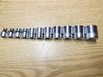 11 Snap On Fs Series 3/8in Drive 6 Point Sae Shallow Sockets 081 - 281. Fixed Price $110.00.