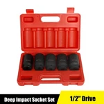 1/2'' Deep Spindle Axle Nut Socket Set 12-point Metric 5pcs 30 32 34 35 36mm. Fixed Price $24.69.