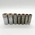 7 Vintage Snap-on Deep Socket 1/2 Driv S-201 S-341 S-361 S-301 S-241 S-261 S-101. Fixed Price $69.95.