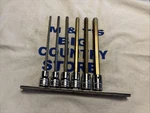 Snap-on Usa 3/8" Drive 6pc Metric Extra-long Hex Bit Socket Driver Set 206efaml. Fixed Price $146.30.