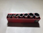 Matco 7 Piece 3/8 12 Point Universal Socket Set 3/8-3/4 - Bu122 Bu242. Fixed Price $98.96.
