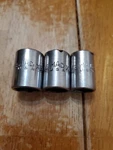 Mac Tools 3/8 Drive 1/2 9/16 5/8 6pt Shallow Sockets Lot Of 3. Fixed Price $27.00.