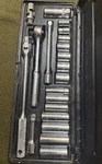 Vintage Jcpenney Penncraft 3/8" Sae Socket Set Deep/shallow Ratchet Usa Nice!. Fixed Price $89.99.