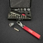 Tone L-mix21920mbk 21-piece Socket Wrench Bit Set In Black Metal Case. Fixed Price $112.00.