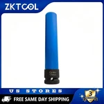Zktool Extra Long 1/2" Thin Wall Wheel Lug Nut Deep Impact Socket Set Blue. Fixed Price $12.90.