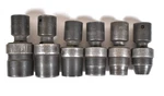 6x Snap-on Imbf 3/8' Drive 6-point Hex Swivel Flex Sockets. Fixed Price $59.00.