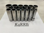 Snap-on Tools Usa New 1/2" Drive Sae 13 Piece Deep 12pt Chrome Socket Set 313sya. Fixed Price $599.95.