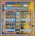 Gearwrench 16pc Bolt Biter 1/4" Hex Nut Driver Impact Extractor Socket Set. Fixed Price $148.79.