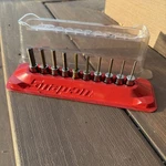 Snap-on Tools 10 Pc 1/4" Drive Sae Hex Driver Bit Socket Set (1/16-1/4") Usa. Fixed Price $150.00.