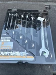 Rare Sears Craftsman Usa Metric Double Open Wrench Set 8pc 44528 6-22mm. Fixed Price $79.95.