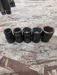 Husky Pro 1/2 Drive 5pc Shallow 6 Point Impact Socket Set 1/2-13/16 In Used. Fixed Price $12.99.