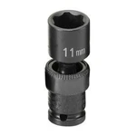 Grey Pneumatic 911ums 1/4" Surface Drive X 11mm Standard Universal Socket. Fixed Price $21.05.