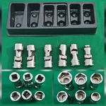 Snap-on 3/8" Dr. 6pc Metric Swivel Universal 6 Point Socket Set 206fsum Usa Exc. Fixed Price $199.99.