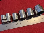 6 Mac Tools.3/8" Drive Point Sae Sockets .x26,x146,x86,x206,x226,x266. Fixed Price $28.00.