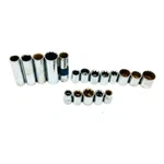 Easco 521218 6, 12 Point 3/8 In Drive Mixed Socket Set, Hand Tool, 18 Pcs. Fixed Price $35.70.