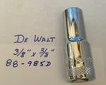 Dewalt 3/8" X Dr Deep Polished Chrome Socket 88-985d 6pt Free Shipping. Fixed Price $9.96.