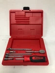 New Snap-on Tools 1/4" Drive 7 Piece Extension U/j & Driver Kit In Red Hard Case. Fixed Price $497.01.