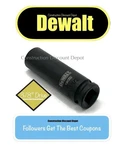 Dewalt Easy Read 3/8" Drive 1/2" In. Deep 6 Point Black Impact Socket 19-052. Fixed Price $11.96.