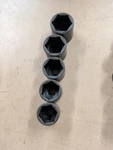 Snap On 3/8 Drive Short Impact Sockets 20mm, 21mm, 22mm, 23mm And 24mm Used. Fixed Price $65.00.