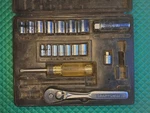 Vtg Sears Craftsman & Drive Sae Socket Wrench Set 33236 Usa Incomplete. Fixed Price $17.99.