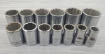 Set (13) Craftsman Sockets W / 1/2 Drive 12 Point V/vv Series 47517 1 1/4 Vtg. Fixed Price $50.00.