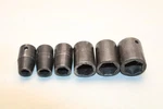 Snap-on Tools Usa 6-pc Im Series 1/2 Drive Shallow Impact Socket 3/8"-13/16". Fixed Price $47.99.