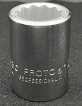 Proto J5530 15/16 12pt 3/4 Drive Chrome Socket - Nos. Fixed Price $25.00.