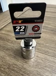 Wilmar W38822 Performance Tool 3/8 In. Drive Ratchet 22mm. 12 Point Socket. Fixed Price $3.47.