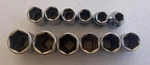 Snap-on Fsm81-fsm191 8-19mm 12 Piece 3/8" Drive 6-point Shallow Socket Set Usa. Fixed Price $125.00.