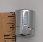 Vintage Craftsman 1/4" Drive 13mm 6 Point Shallow Socket Metric Ee 43514 Usa Nos. Fixed Price $8.53.
