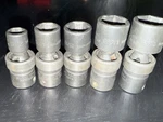 Snap On 3/8 Ball Swivel Head Socket Set 5pcs 7/16 ,3/8 ,5/8 ,11/16 ,3/4 Used. Fixed Price $90.00.