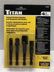 Titan 12002 4pc Hex Shank Impact Socket Adapter & Magnetic Bit Holder. Fixed Price $19.99.