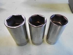 Snap-on Ts361 Ts381 Ts401 1/2" Drive 1 1/8" 3/16" 1/4" 6-point Deep Socket. Fixed Price $195.00.
