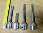 3 Vintage Proto 3/8" Ratchet Drive Screwdrivers 5240 5246 + Snap On Tmc106a. Fixed Price $30.00.